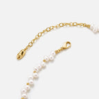 Chloris Pansy Pearl Necklace AmberLollipop
