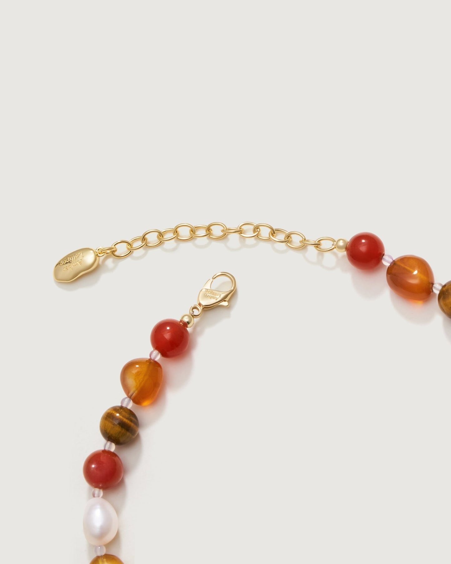 Clear Wilderness Gemstone Necklace - Amber lollipop