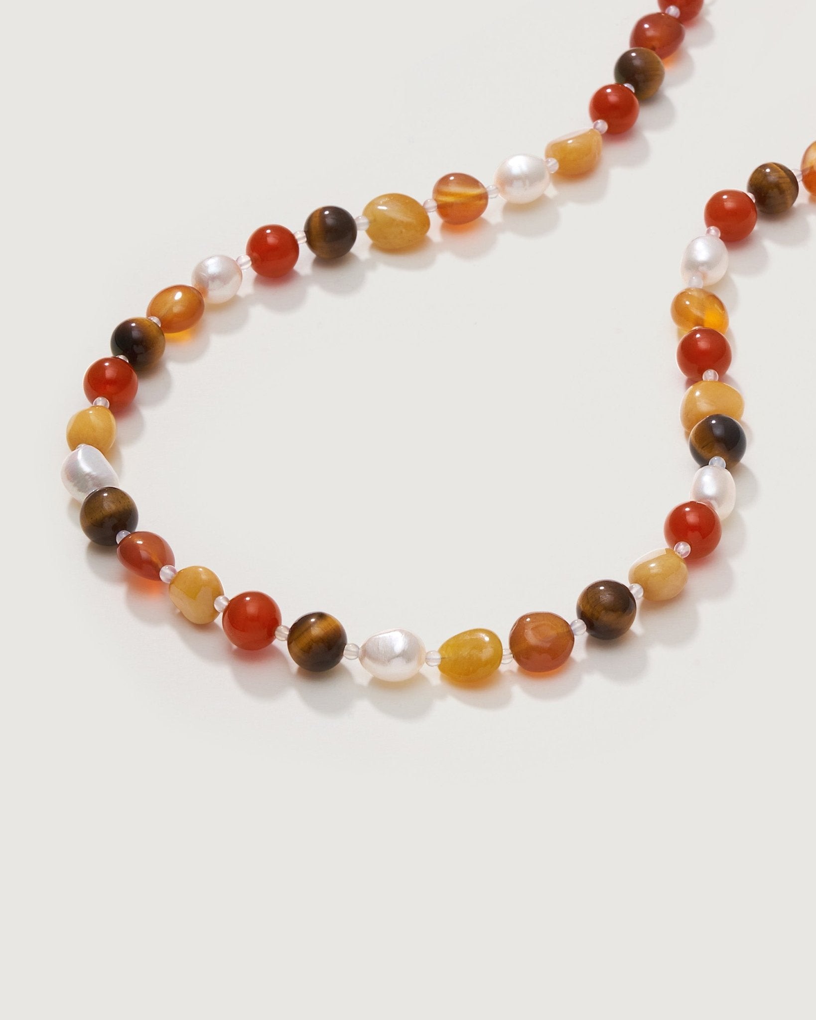 Clear Wilderness Gemstone Necklace - Amber lollipop