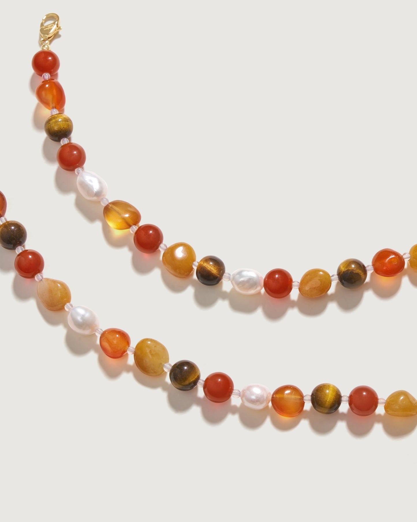 Clear Wilderness Gemstone Necklace - Amber lollipop