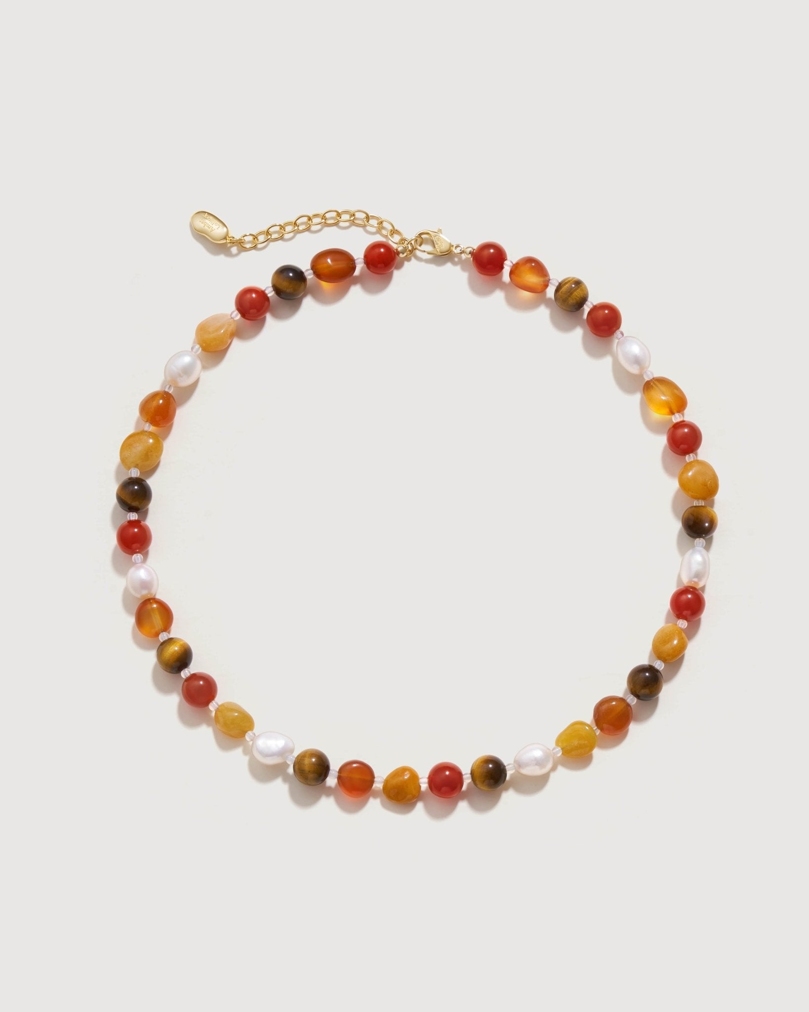 Clear Wilderness Gemstone Necklace - Amber lollipop