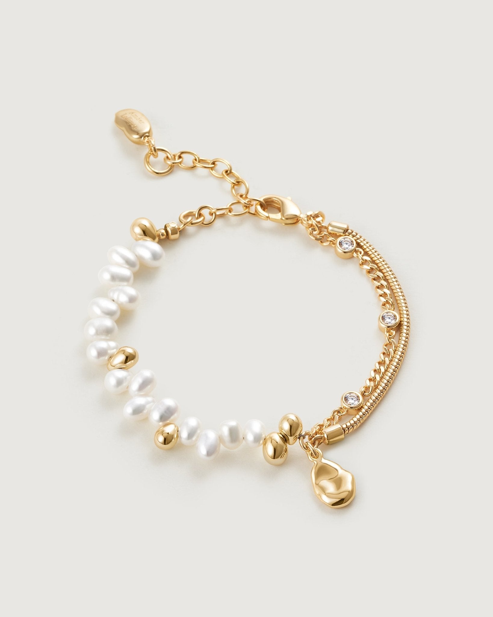 Coast Pearl Bracelet - Amber lollipop