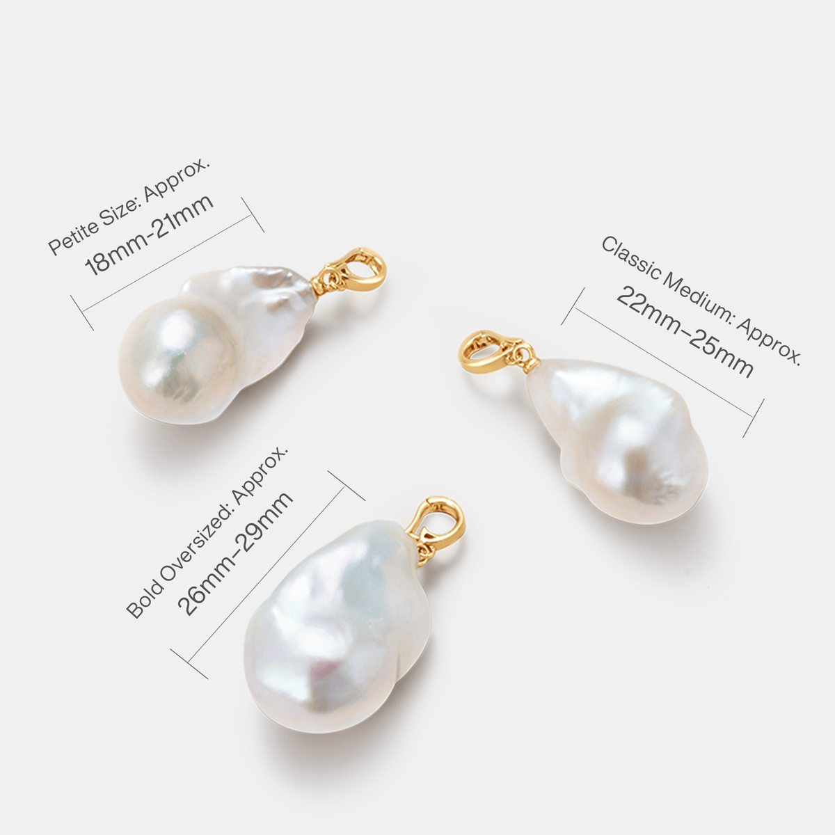 Custom Baroque Pearl Pendant Necklace AmberLollipop