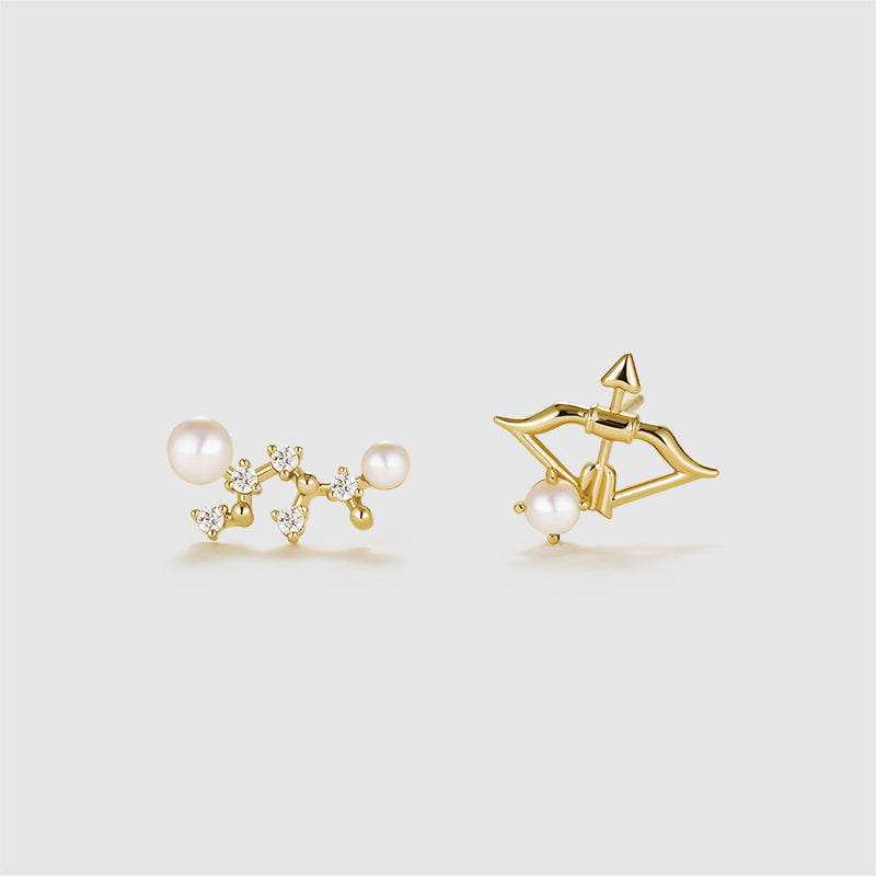 Zodiac Pearl Earrings