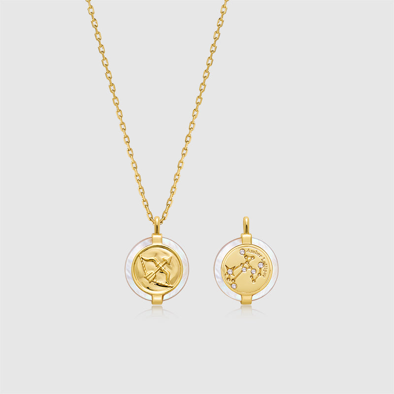 Zodiac Stellar Mother of Pearl Necklace