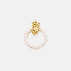 Dancing Cat Pearl Beaded Ring AmberLollipop
