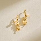 Dancing Cat Pearl Earrings AmberLollipop