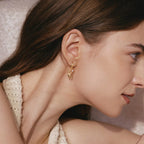 Dancing Cat Pearl Earrings AmberLollipop