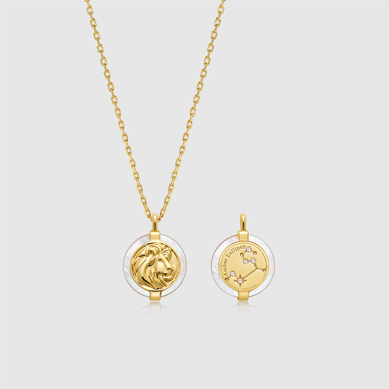Zodiac Stellar Mother of Pearl Necklace