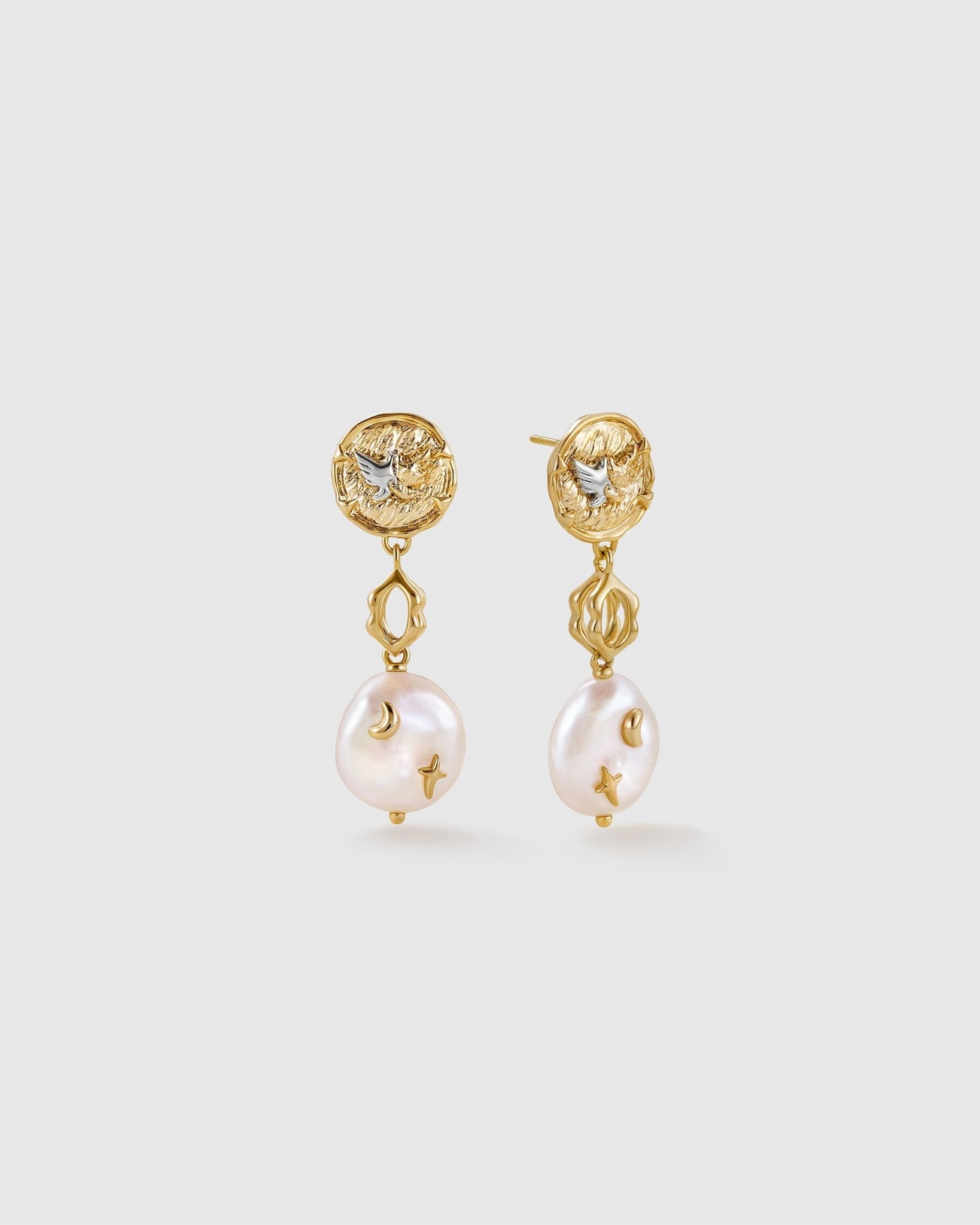 Derora Baroque Pearl Earrings - Amber Lollipop