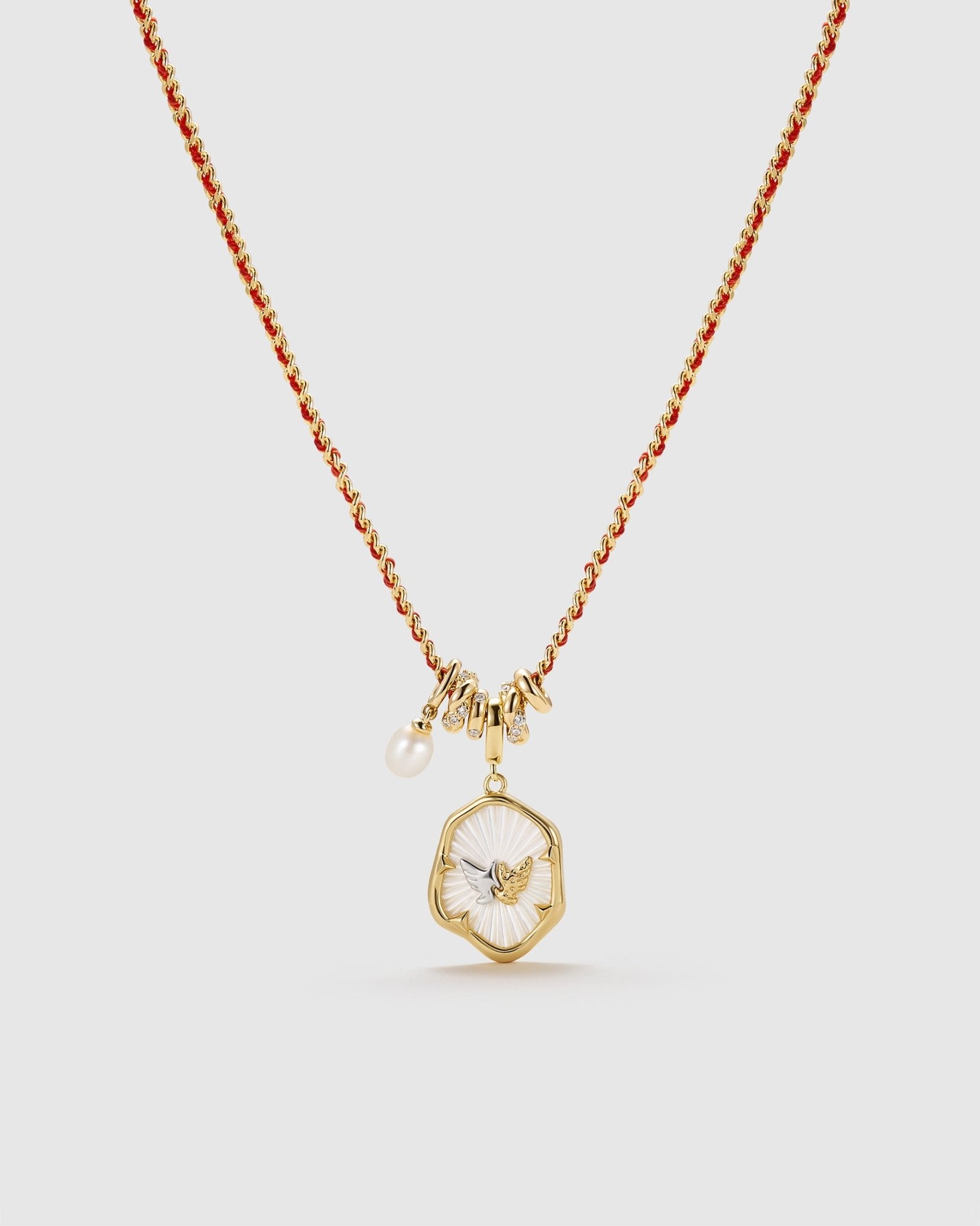 Derora Pendant Necklace - Amber Lollipop