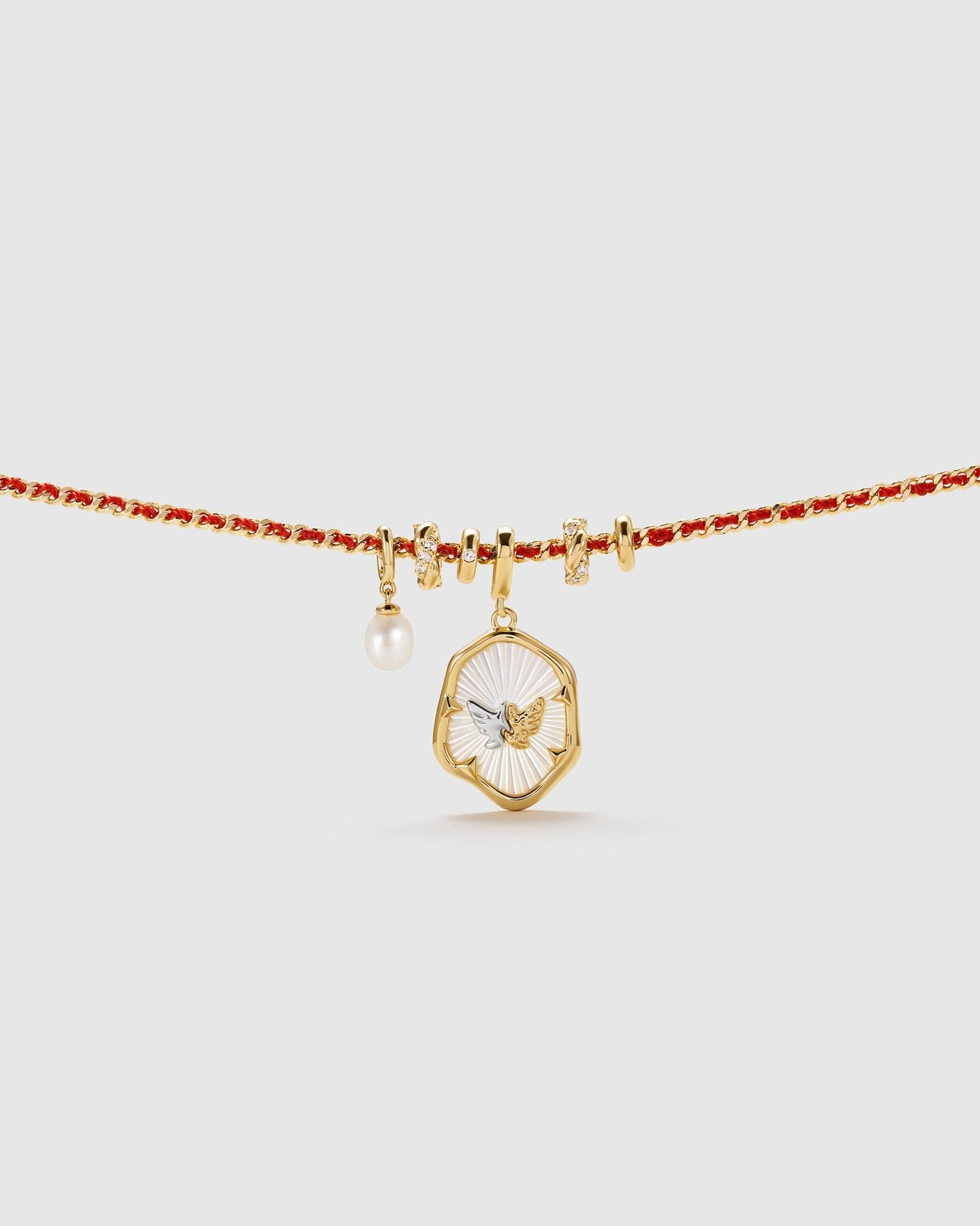 Derora Pendant Necklace - Amber Lollipop