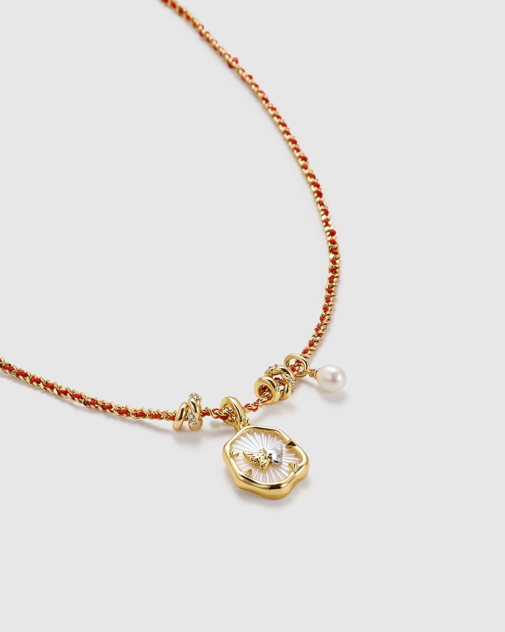 Derora Pendant Necklace - Amber Lollipop