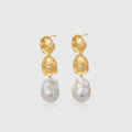 Desolate Realm Baroque Pearl Earrings - Amber Lollipop