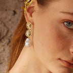Desolate Realm Baroque Pearl Earrings