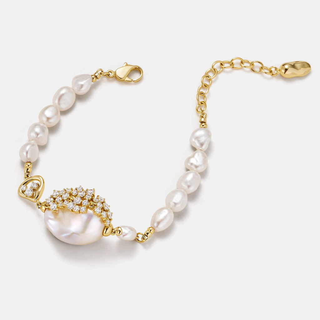 Drift Sand Baroque Pearl Bracelet AmberLollipop