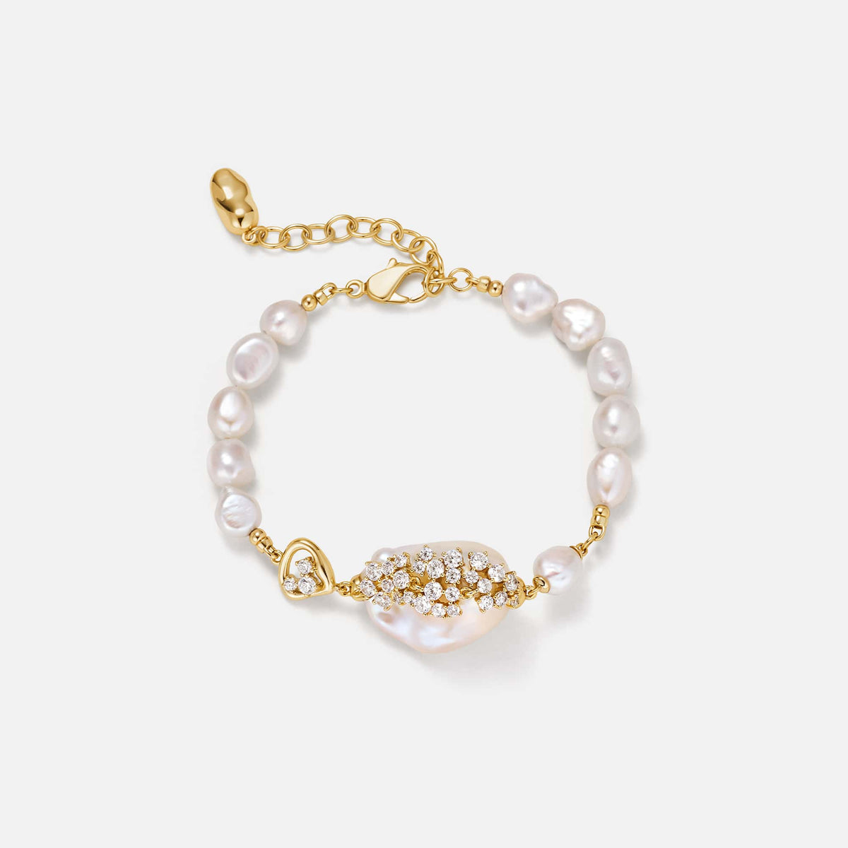 Drift Sand Baroque Pearl Bracelet AmberLollipop