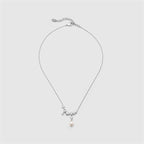 Drift Sand Silver Pearl Necklace AmberLollipop