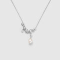 Drift Sand Silver Pearl Necklace AmberLollipop