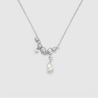 Drift Sand Silver Pearl Necklace AmberLollipop
