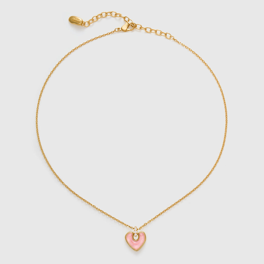Be Love Pink Heart Necklace