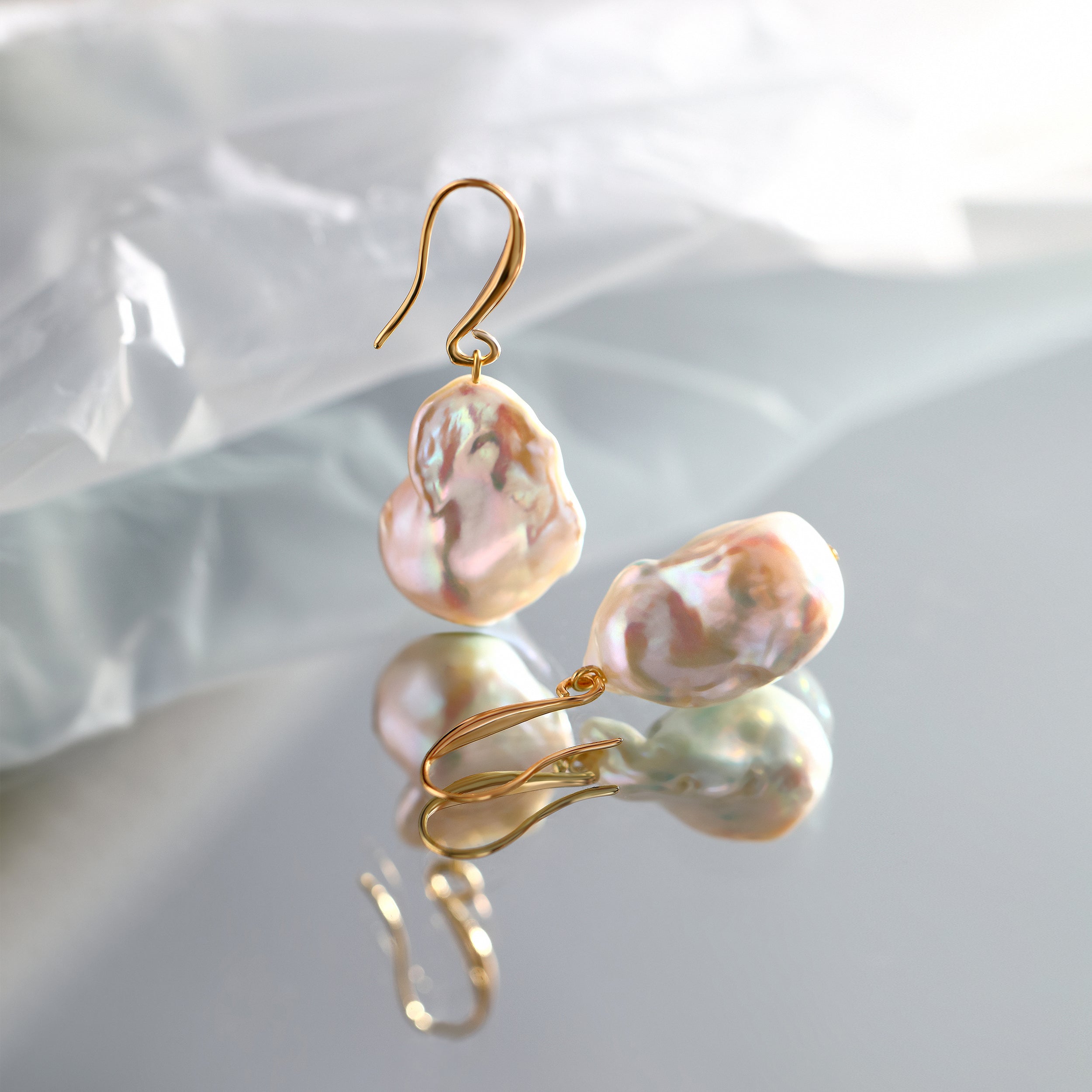 Breaking Dawn Baroque Pearl Earrings