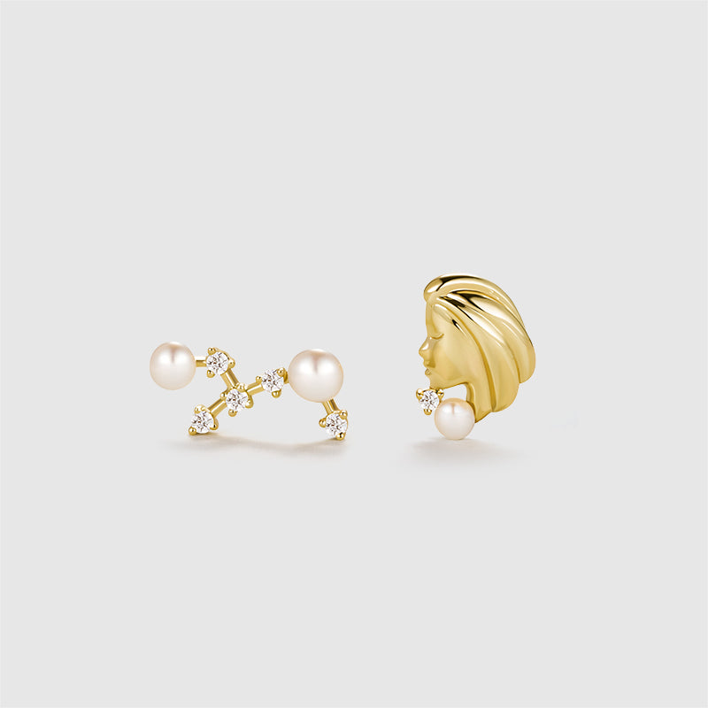 Zodiac Pearl Earrings