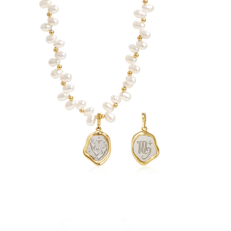 Zodiac Pearl Necklace