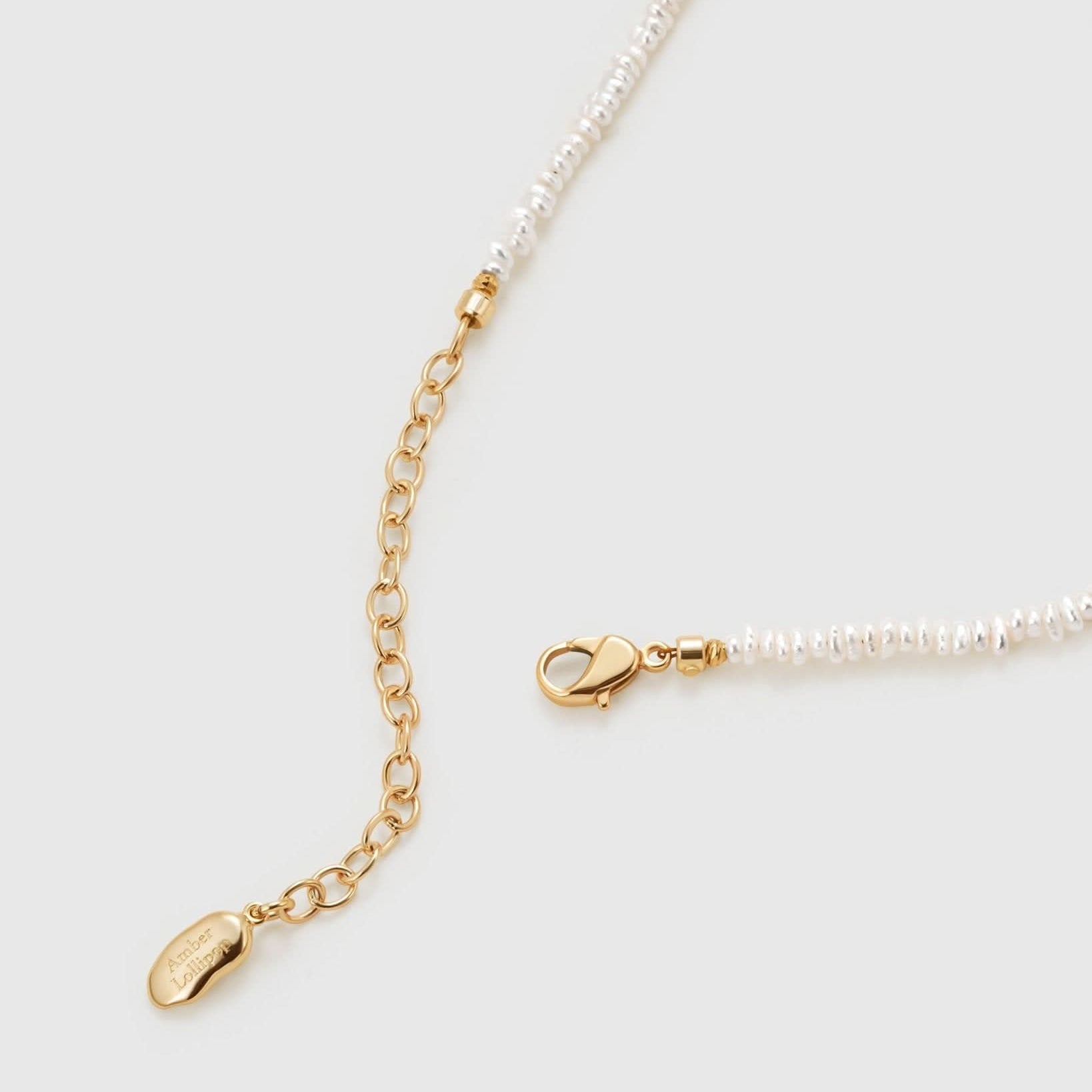 Floriography Bellflower Pearl Necklace - Amber Lollipop