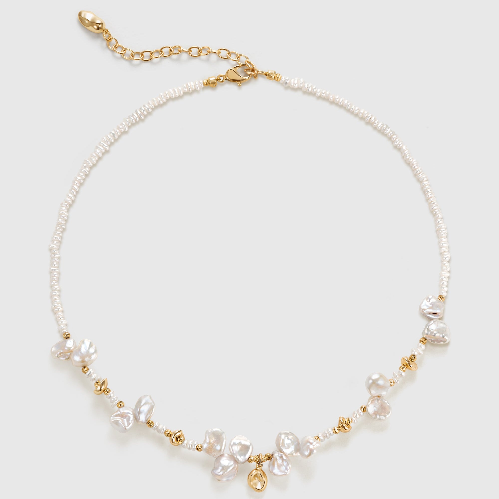 Floriography Bellflower Pearl Necklace - Amber Lollipop