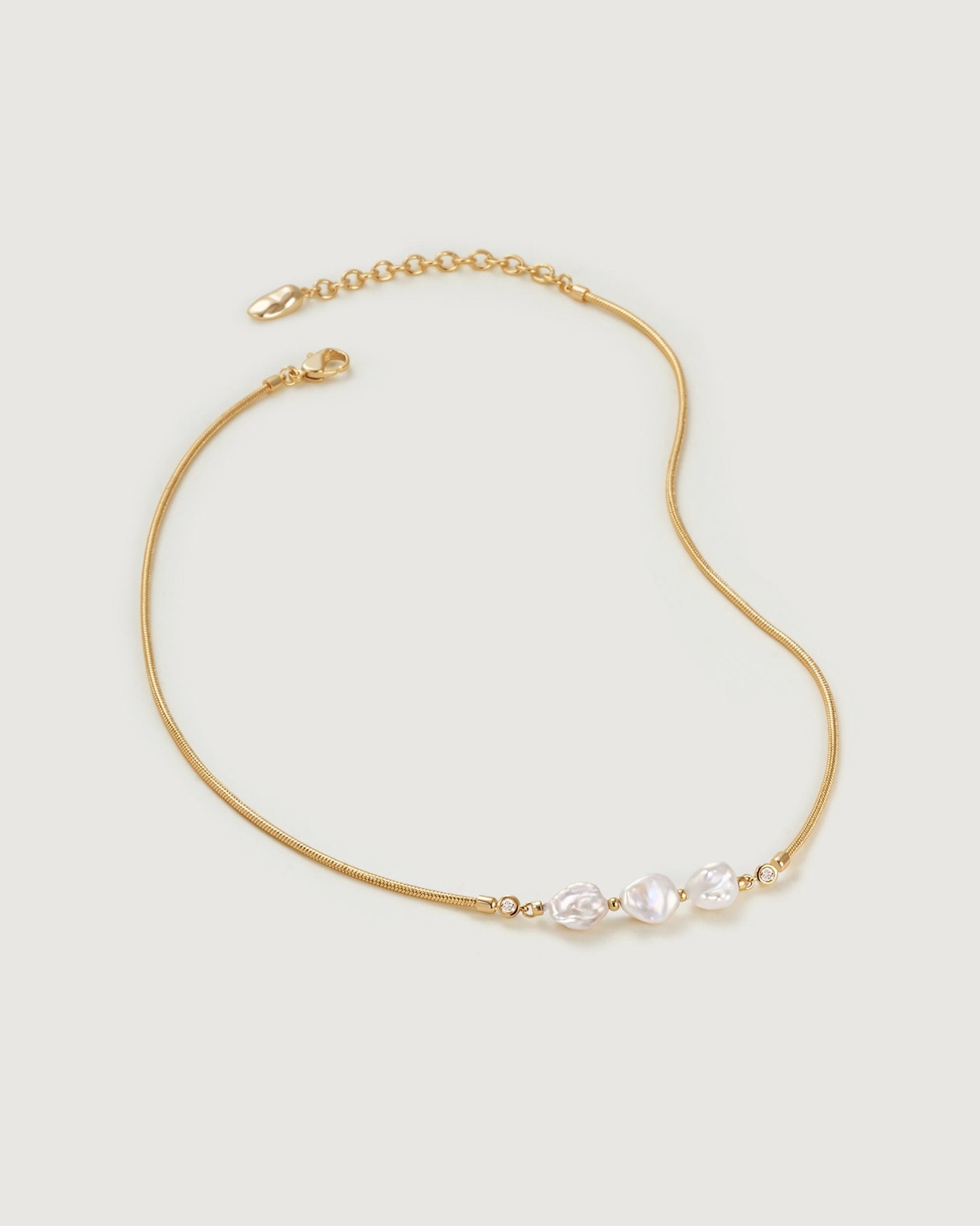 Floriography Jasmine Pearl Necklace - Amber lollipop