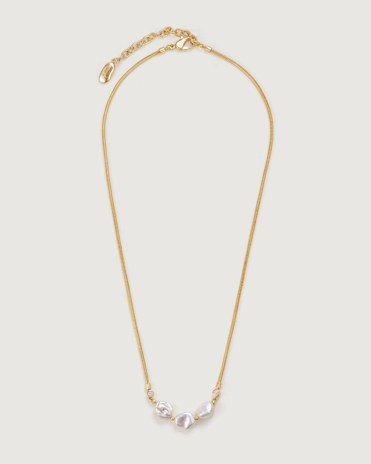 Floriography Jasmine Pearl Necklace - Amber lollipop