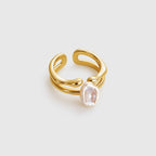 Floriography Jasmine Pearl Ring - Amber Lollipop