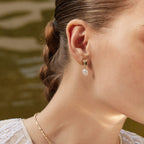 Floriography Keshi Pearl Earrings AmberLollipop