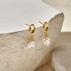 Floriography Keshi Pearl Earrings AmberLollipop