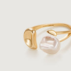 Floriography Keshi Pearl Ring AmberLollipop