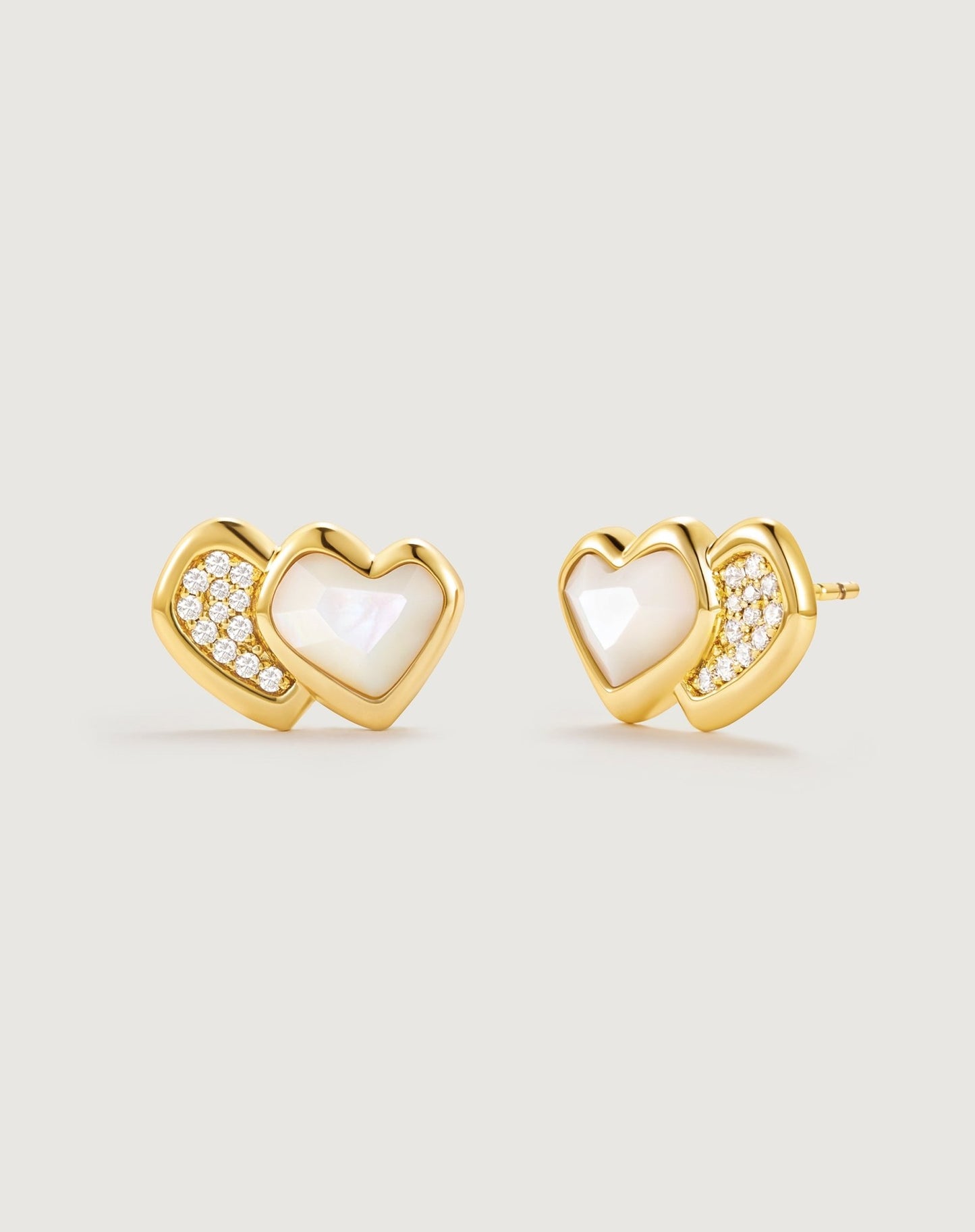 Follow Heart Stud Earring - Amber lollipop