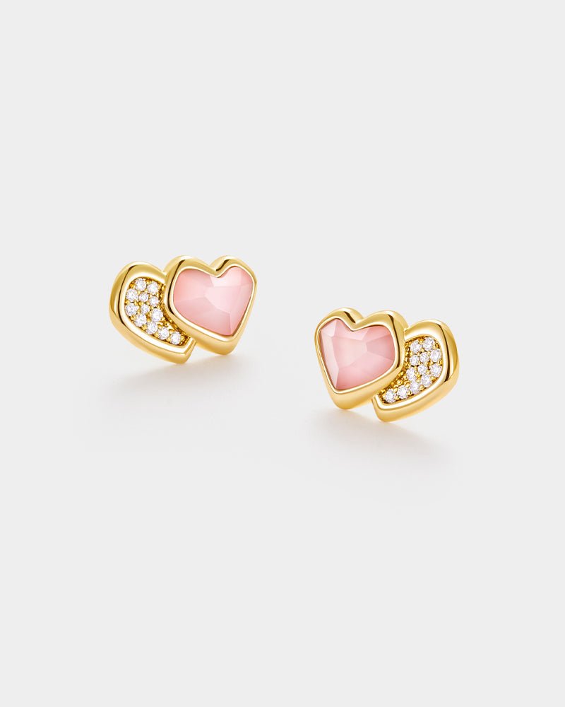 Follow Heart Stud Earring - Amber lollipop