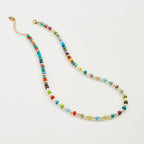 Gemstone Beaded Necklace For Women - Amber Lollipop