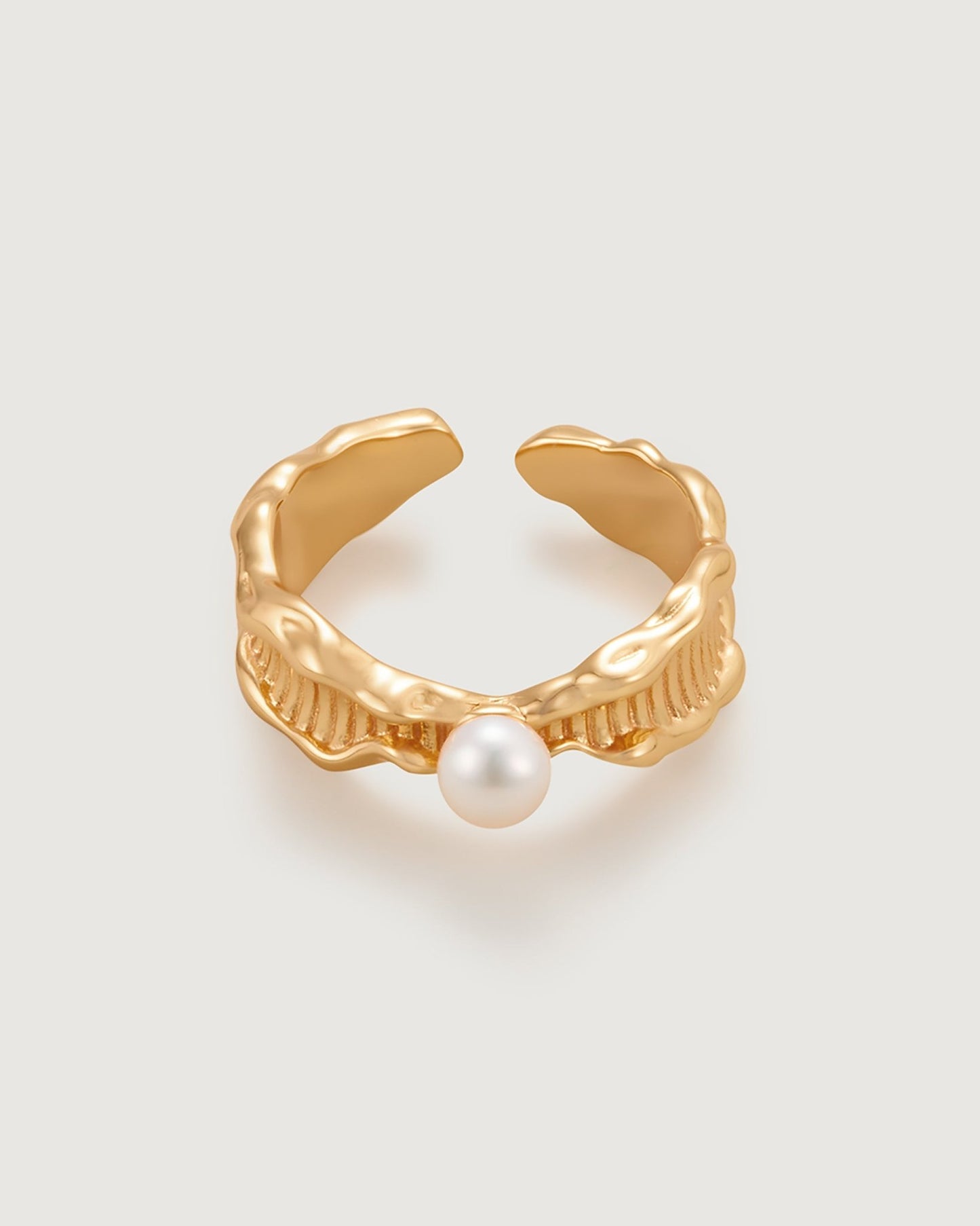 Glowing Light Pearl Ring - Amber lollipop