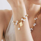 Good Luck Flower Pearl Bracelet