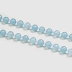 Gourd Aquamarine Beaded Necklace - Amber Lollipop