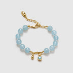 Gourd Aquamarine Bracelet - Amber Lollipop