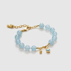 Gourd Aquamarine Bracelet - Amber Lollipop