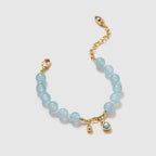 Gourd Aquamarine Bracelet - Amber Lollipop