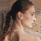 Gourd Pearl Stud Earrings