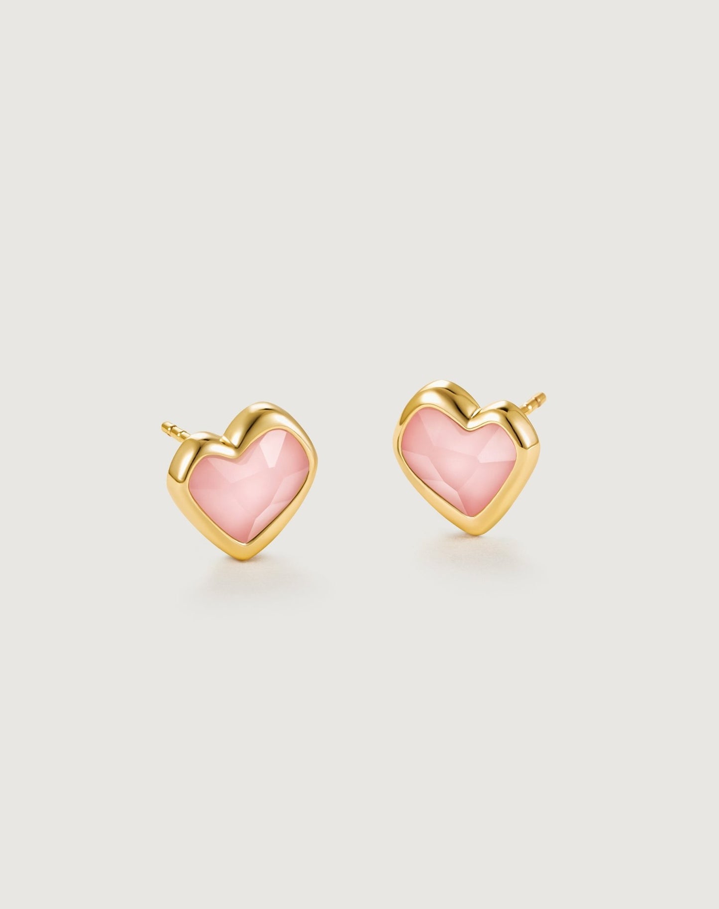 Heart Stud Earring - Amber lollipop