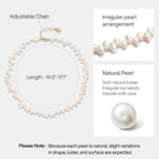 Irregular Choker Pearl Necklace AmberLollipop