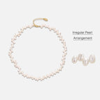 Irregular Choker Pearl Necklace AmberLollipop