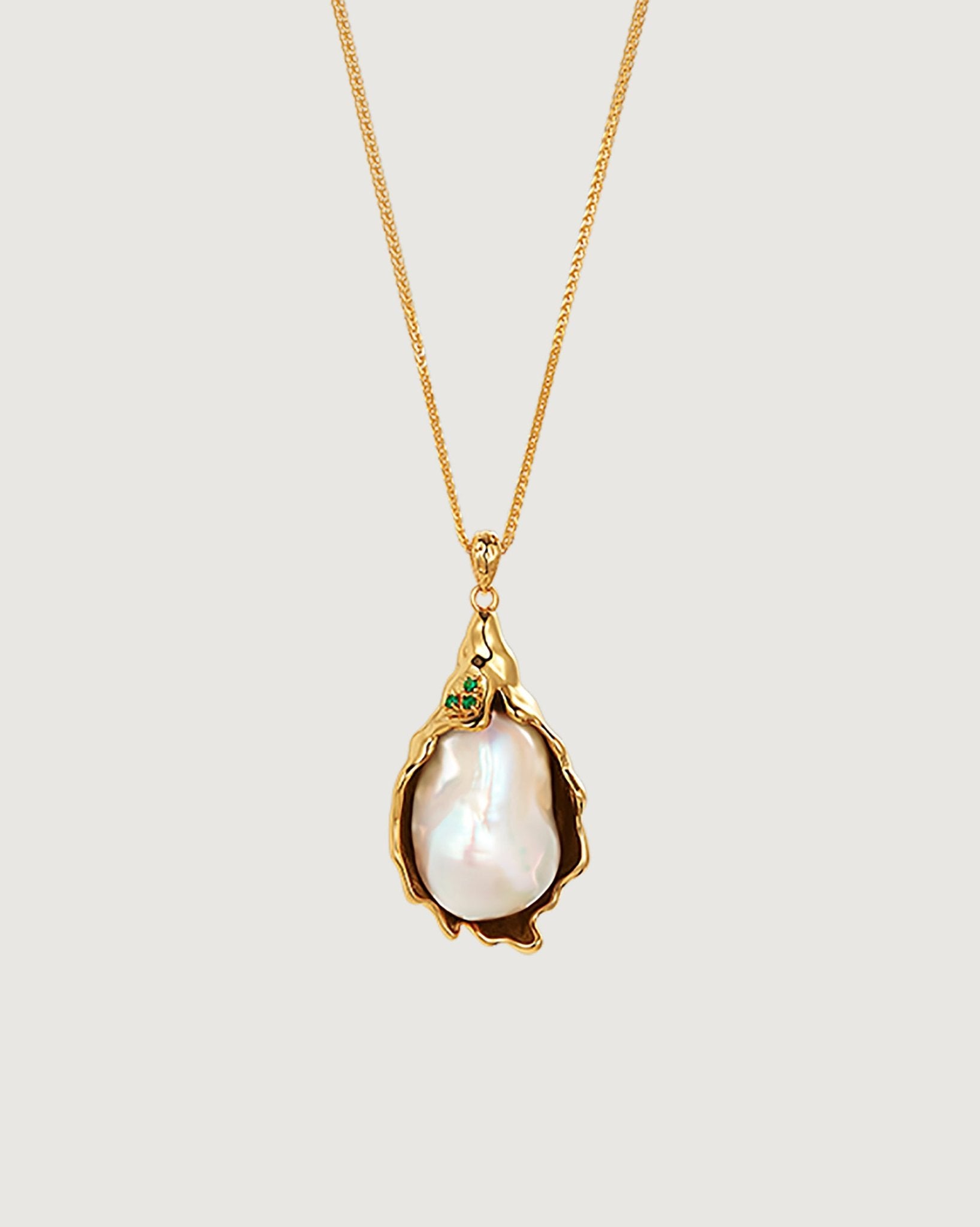 Kafka Baroque Pearl Necklace - Amber lollipop